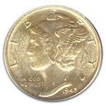 1945-S Mercury Dime MS-65 FB PCGS