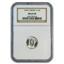 1945-S Mercury Dime MS-65 NGC (FB, Micro S)