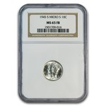 1945-S Mercury Dime MS-65 NGC (FB, Micro S)