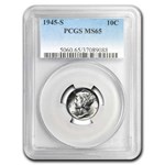 1945-S Mercury Dime MS-65 PCGS