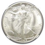 1945-S Walking Liberty Half Dollar MS-66 NGC