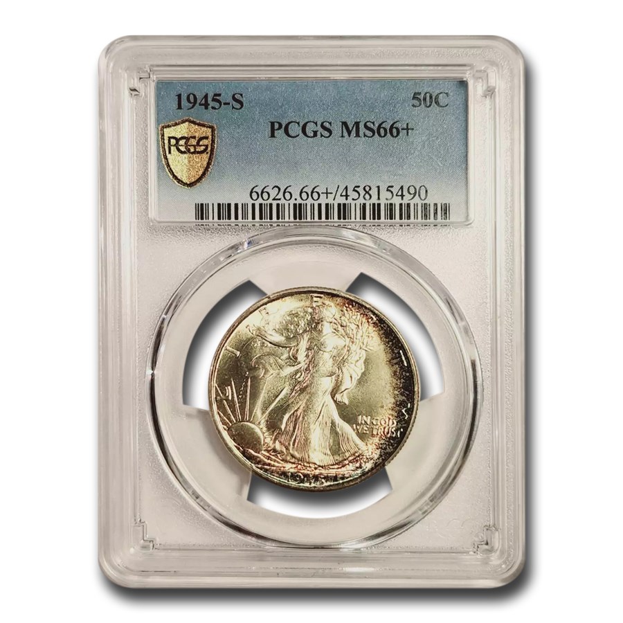 1945-S Walking Liberty Half Dollar MS-66+ PCGS