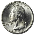 1945-S Washington Quarter MS-66 NGC