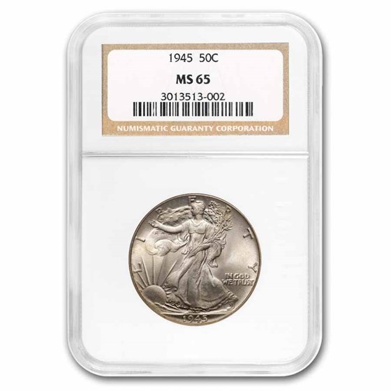 1945 Walking Liberty Half Dollar MS-65 NGC 1945 Walking Liberty Half Dollar MS-65 NGC