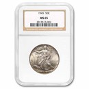 1945 Walking Liberty Half Dollar MS-65 NGC
