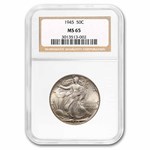 1945 Walking Liberty Half Dollar MS-65 NGC