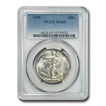 1945 Walking Liberty Half Dollar MS-65 PCGS