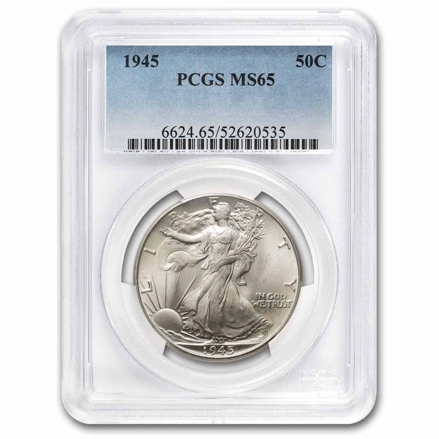 1945 Walking Liberty Half Dollar MS-65 PCGS