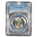 1945 Walking Liberty Half Dollar MS-66 PCGS