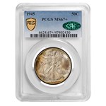 1945 Walking Liberty Half Dollar MS-67+ PCGS CAC
