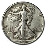 1945 Walking Liberty Halves 20-Coin Roll XF