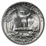 1945 Washington Quarter BU