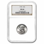 1945 Washington Quarter MS-66 NGC