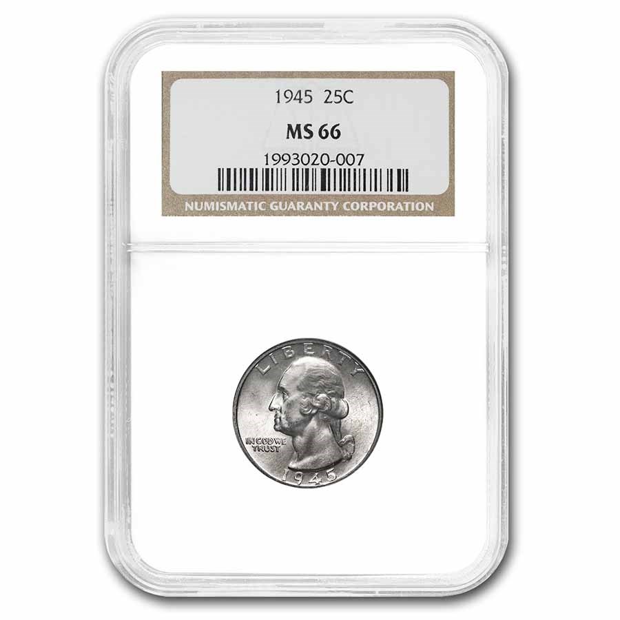 1945 Washington Quarter MS-66 NGC