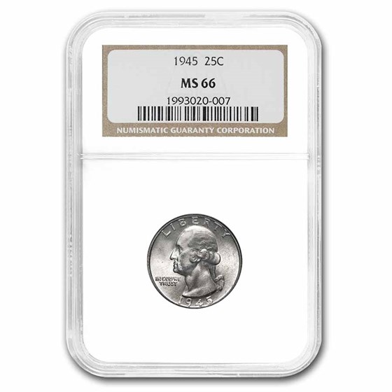 1945 Washington Quarter MS-66 NGC 1945 Washington Quarter MS-66 NGC
