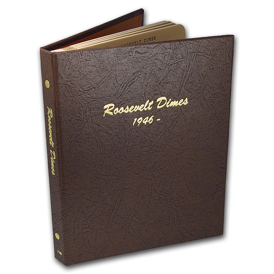 1946-64 Roosevelt Dime Set Brilliant Uncirculated - In Dansco Album