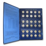 1946-1964 Roosevelt Dime Set (48 Coins, Whitman Album) Avg Circ