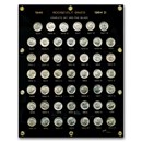 1946-1964 Roosevelt Dime Set BU (48 Coins, Capital Plastic)