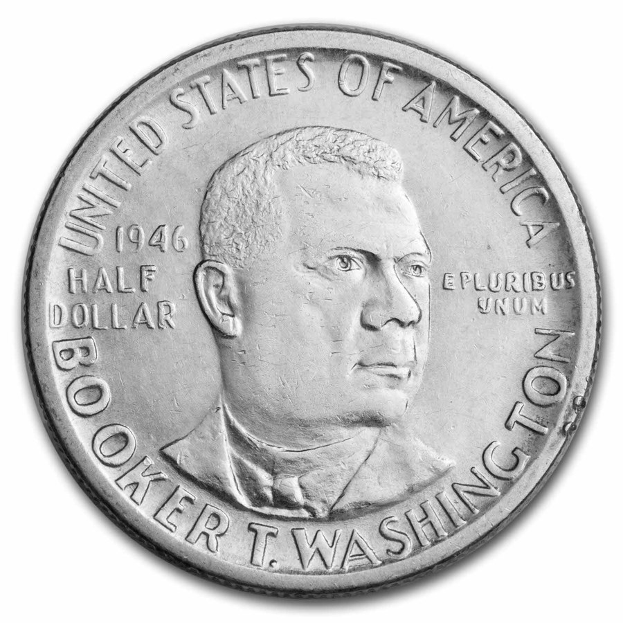 1946-51 Booker T. Washington Half Dollar Commem XF