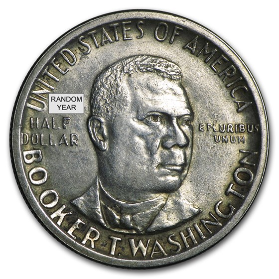 1946-51 P, D, S Booker T. Washington Half (Low Grade/Cleaned/Dmg) 1946-51 P, D, S Booker T. Washington Half (Low Grade/Cleaned/Dmg)