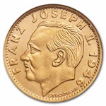 1946-B Liechtenstein Gold 20 Franken MS-65 NGC