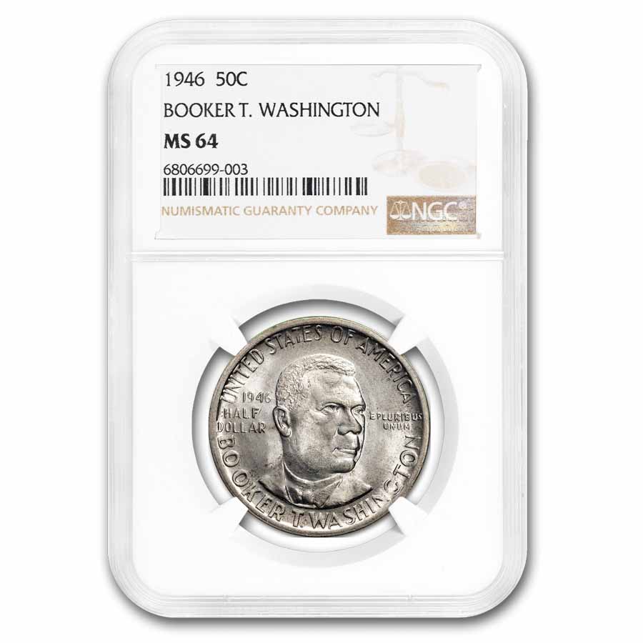 Buy 1946 Booker T. Washington Half Dollar MS-64 NGC | APMEX