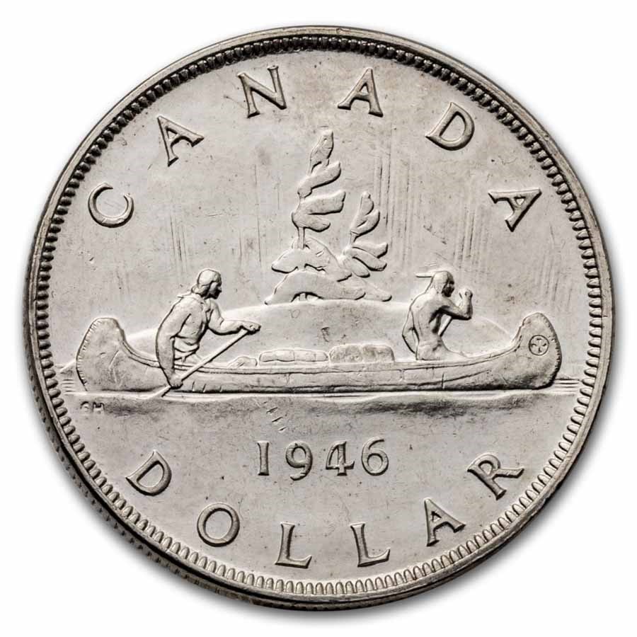 1946 Canada Silver Dollar George VI BU (Details)