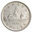 1946 Canada Silver Dollar George VI (Cleaned)