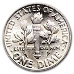 1946-D Roosevelt Dime 50-Coin Roll BU