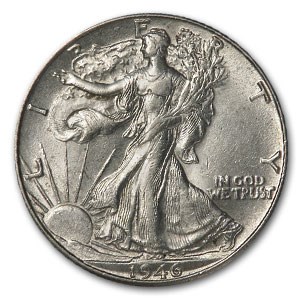 1946-D Walking Liberty Half Dollar AU