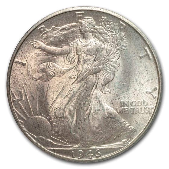 1946-D Walking Liberty Half Dollar Choice BU 1946-D Walking Liberty Half Dollar Choice BU