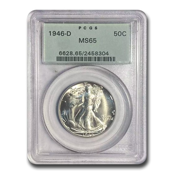 1946-D Walking Liberty Half Dollar MS-65 PCGS (OGH) 1946-D Walking Liberty Half Dollar MS-65 PCGS (OGH)