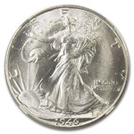 1946-D Walking Liberty Half Dollar MS-66 NGC