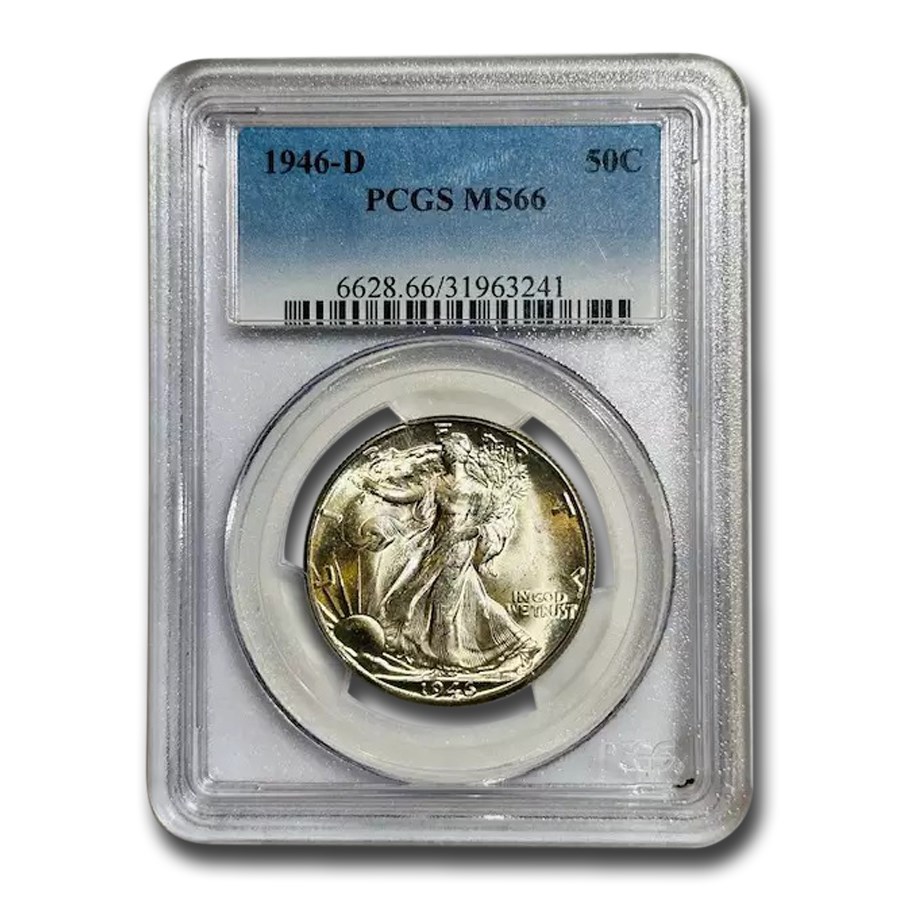 1946-D Walking Liberty Half Dollar MS-66 PCGS