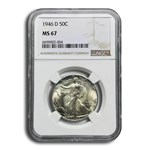 1946-D Walking Liberty Half Dollar MS-67 NGC