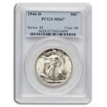 1946-D Walking Liberty Half Dollar MS-67 PCGS