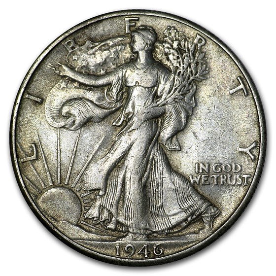 1946-D Walking Liberty Half Dollar XF 1946-D Walking Liberty Half Dollar XF