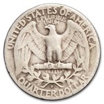 1946-D Washington Quarter 40-Coin Roll Avg Circ