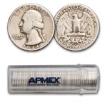 1946-D Washington Quarter 40-Coin Roll Avg Circ