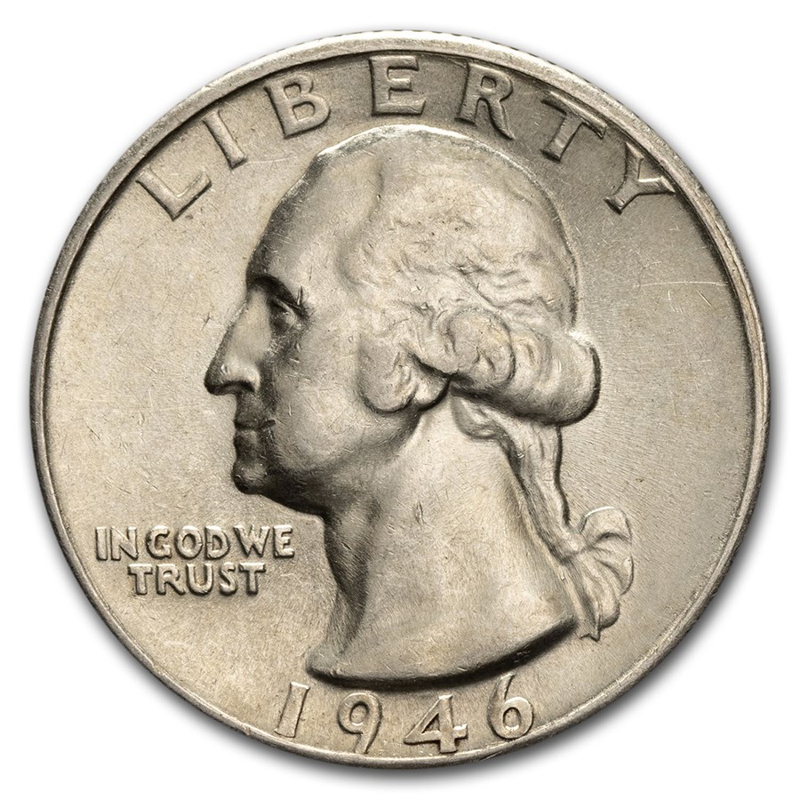 1946-D Washington Quarter AU