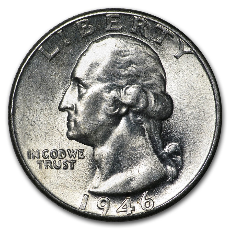 1946-D Washington Quarter BU