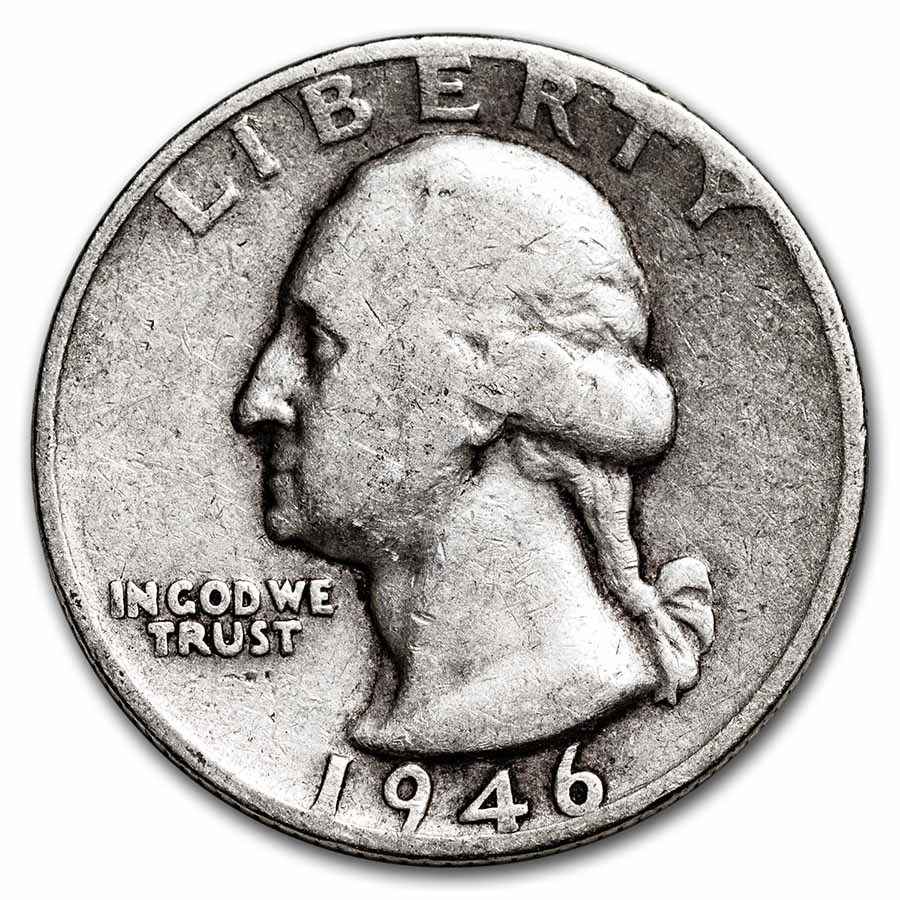 1946-D Washington Quarter Good/XF