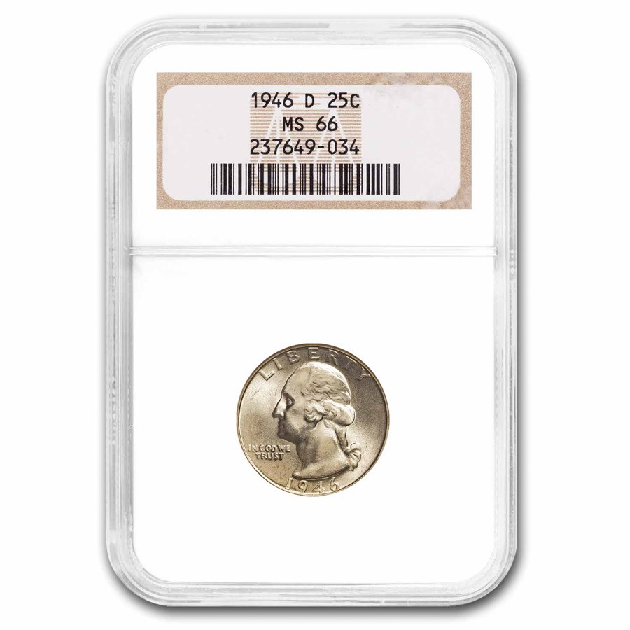 1946-D Washington Quarter MS-66 NGC