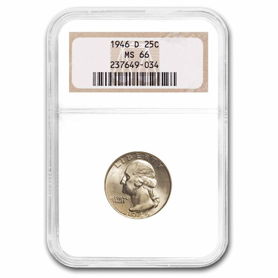 1946-D Washington Quarter MS-66 NGC 1946-D Washington Quarter MS-66 NGC