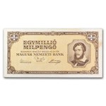 1946 Hungary 1 Million Milpengo Banknote Avg Circ (P-128)