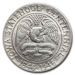 1946 Iowa Centennial Commemorative Half Dollar AU