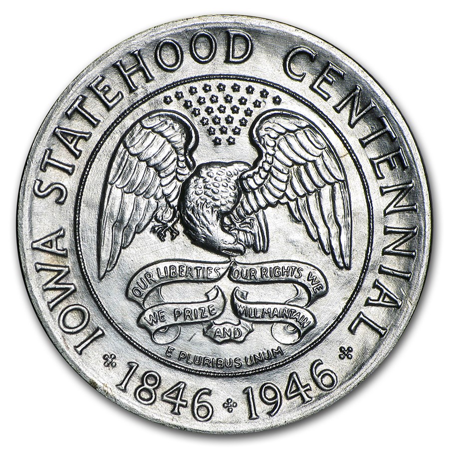 1946 Iowa Centennial Commemorative Half XF