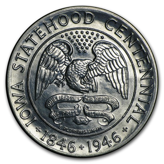 1946 Iowa Centennial Half AU Details (Cleaned) 1946 Iowa Centennial Half AU Details (Cleaned)