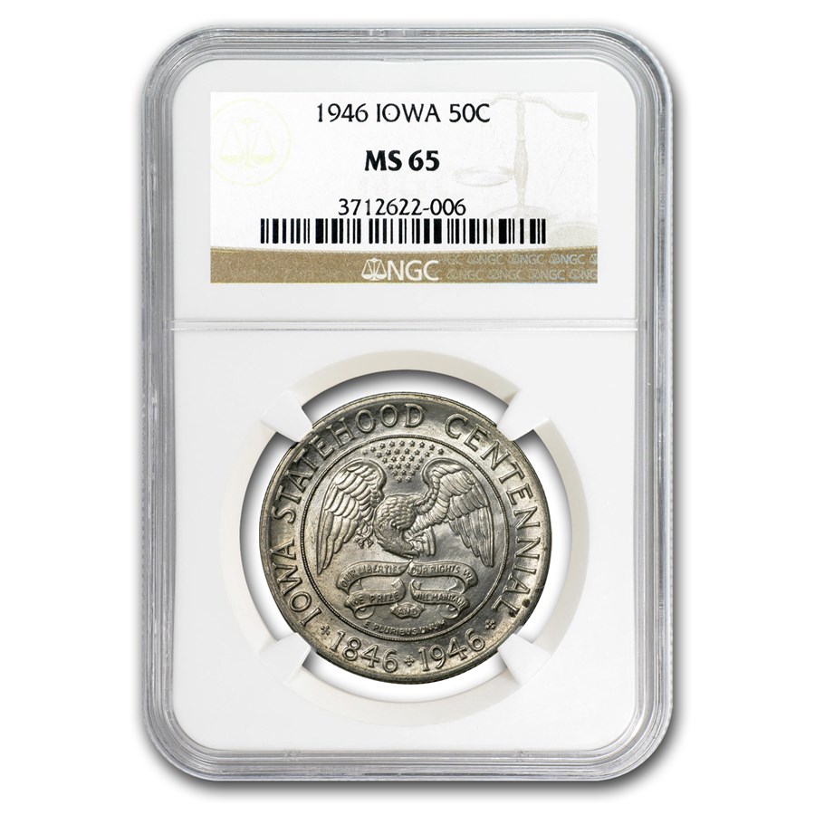 1946 Iowa Centennial Half Dollar MS-65 NGC