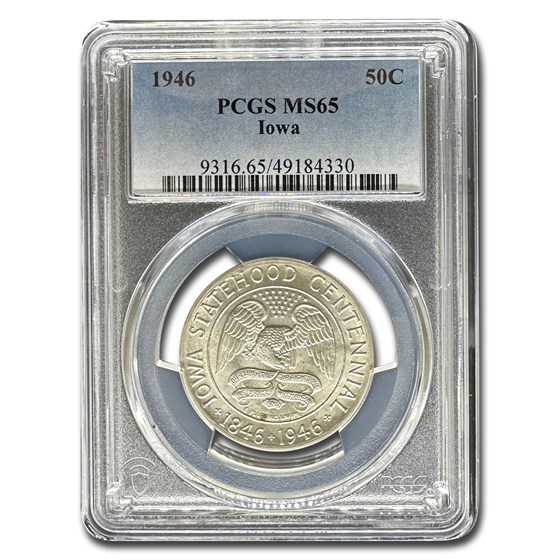 1946 Iowa Centennial Half Dollar MS-65 PCGS 1946 Iowa Centennial Half Dollar MS-65 PCGS